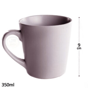 Caneca Porcelana Louça 350ml Collor Premium - Lisa Rosa
