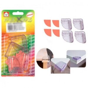 Protetor de Canto De Mesa em Silicone- Kit com 4 unidades