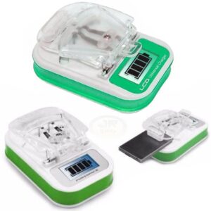 Carregador Universal De Bateria Lcd Digital Usb - Verde