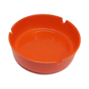 Cinzeiro De Plástico 10cm Cinzeiro Collor - Basico Útil - Laranja