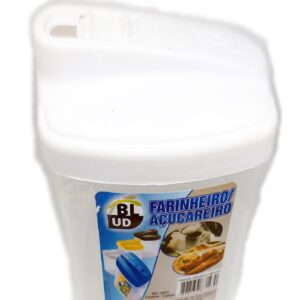 Farinheiro/ Açucareiro - Pote Utilidade Versátil Multiuso - Plástico Branco