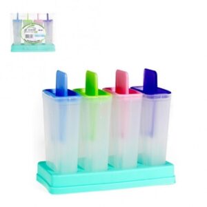 Forma Sorvete Molde p/ Picolé Caseiro - kit com 4 forminhas de 50ml
