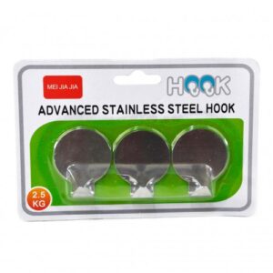 Gancho Parede C/ Dupla Face Azulejo Madeira Fixa Forte 3 Peças -Circulo Redondo