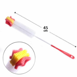 Lava Mamadeira Escova p/ lavar Garrafas, Squeezes C/ Esponja - Sortido