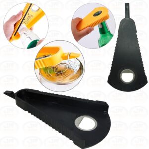 Abridor Multiuso Lata Garrafa Enlatado e Pote- Preto