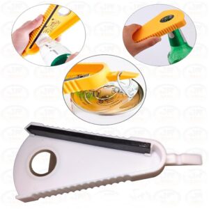 Abridor Multiuso Lata Garrafa Enlatado e Pote - Branco