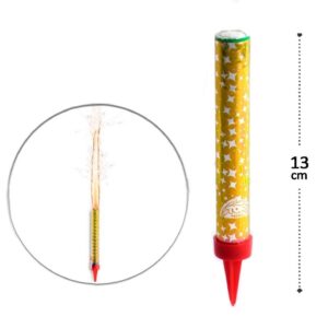 Vela Vulcão Cascata Aniversario Bodas Comemorações - Dourado