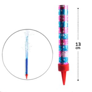 Vela Vulcão Cascata Chá Revelação bebê - Azul