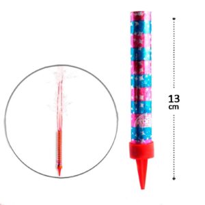 Vela Vulcão Cascata chá Revelação - Vermelho