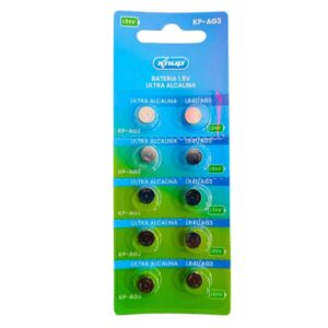 Bateria Pilha Alcalina AG3 Cartela com 10 Peças 1,5V
