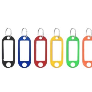 Kit chaveiros Organizadores Escolares Etiqueta C/6 Coloridos