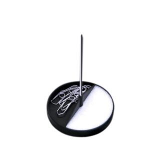 Espeto Para Papel C/Porta Clips + Molha Dedo