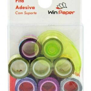 Fita Colorida Adesiva Decoração Artesanato Escolar