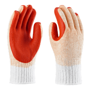 Luva Malha Emborrachada Epi Construção - 1 Par