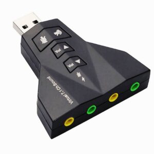 Placa de Som Externo Duplo 7.1 Usb 2.0 3.0