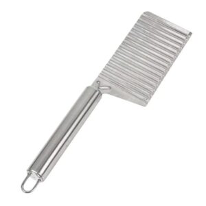 Faca Cortador Inox Ondulado Batatas Frutas Legumes