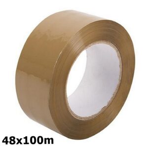 Fita Adesiva Larga P/ Embalagem De Caixas 48x100 Metros