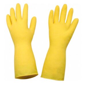 Luva De Limpeza Multiuso Amarela Borracha Latex Light G