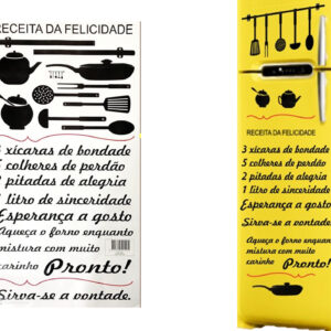 Adesivo Decorativo Parede Geladeira Fogão Cozinha - Receita