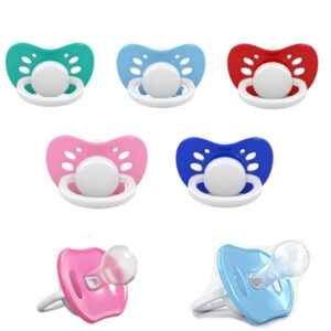 Chupeta Ventilada Bico Silicone Redondo para Bebê Infantil Verde