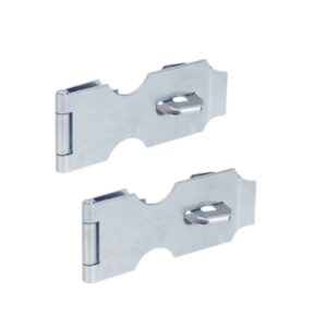 kit 2x Porta cadeado 1" 1/2 Zincado Premium