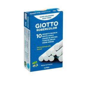 Giz Escolar Lousa Quadro Verde - Branco Comum 10 unidades