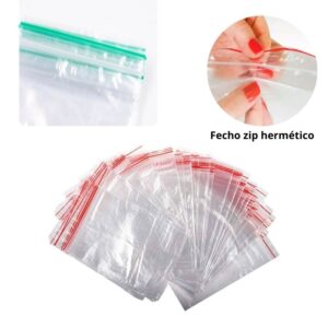Saco Saquinho transparente incolor Zipe Hermético 6x8.5