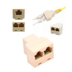 Adaptadores Duplicador Cabo Rede Internet Rj45 Fêmea