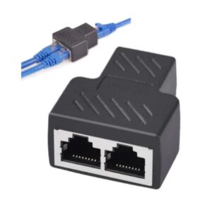 Adaptadores Duplicador Cabo Rede Internet Rj45 Fêmea