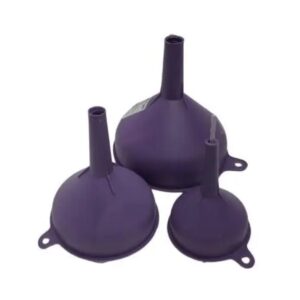 Kit Funil C/ 3 Peças Plástico Tamanho PMG - Roxo