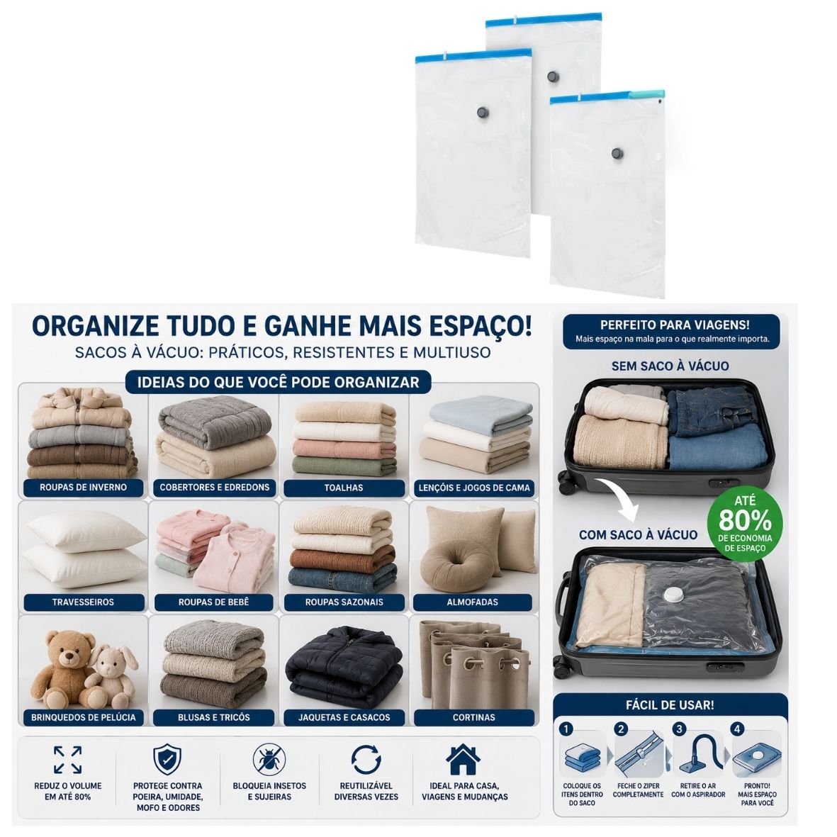 Saco a vacuo KIT 3-3